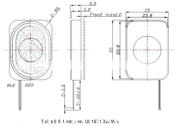 8ohm 0.5W Speaker Loud Speaker Speaker with Wire
